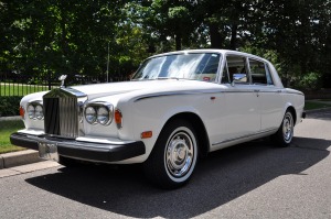 White Rolls Royce Silver Shadow 2 Classic Wedding Car