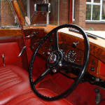 1950 Bentley front Interior of a vintage wedding car