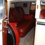 1950 Bentley rear interior - vintage wedding car