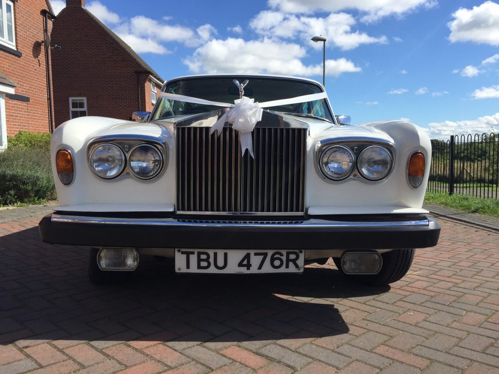 White Rolls Roye Silver Shadow - Front
