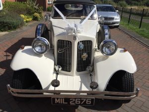 Olde English White 2 Door Beauford Tourer - Front